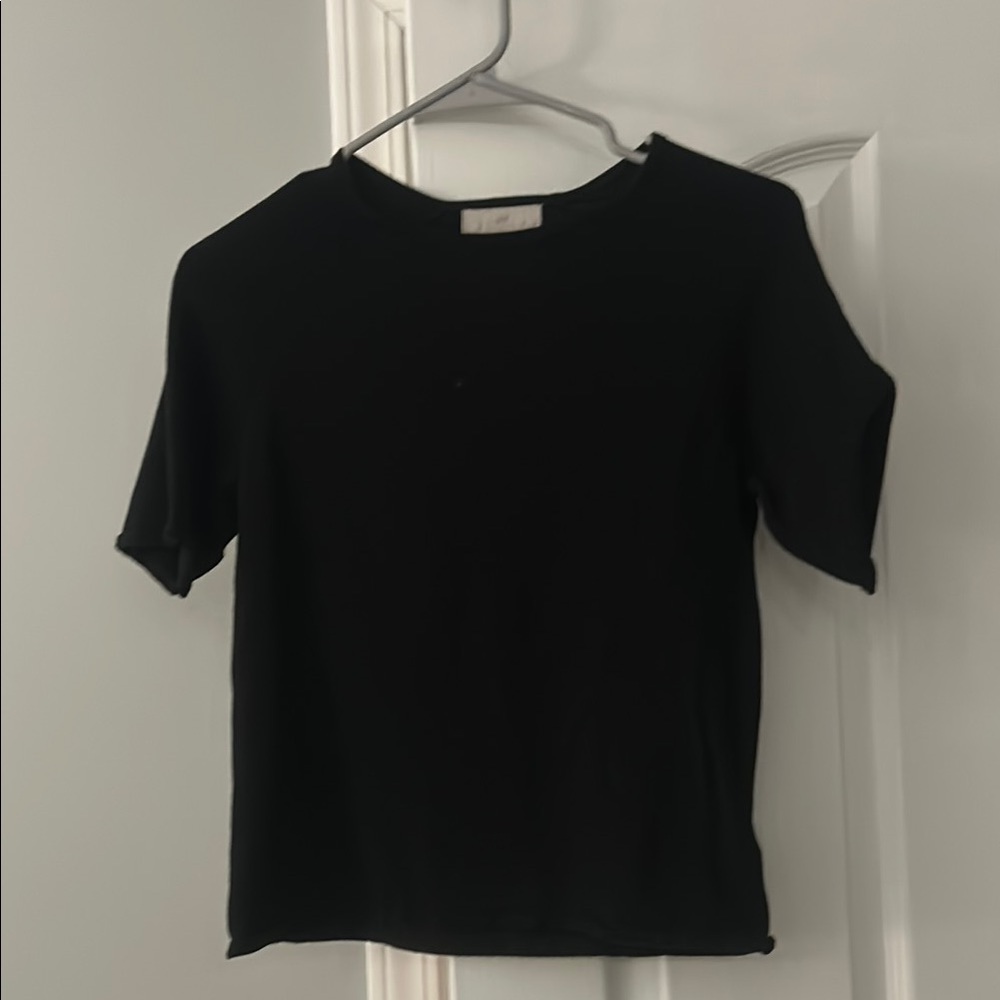 H&M Black Fitted Short Sleeve T-Shirt